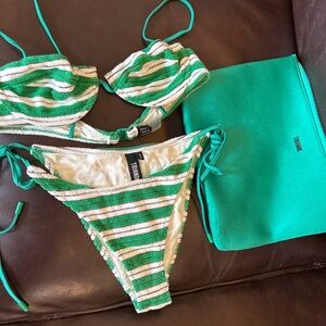Triangl bikini.  Top size small.  Bottoms size Medium